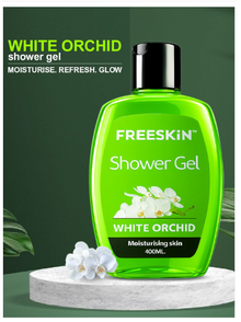 FREESKIN SHOWER GEL WHITE ORCHID MOISTURISING SKIN 400ML