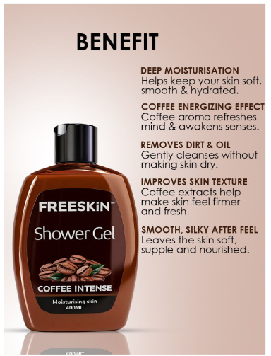 Freeskin Coffee Intense Shower Gel- 400 ml