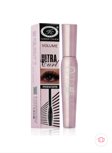 Fashion Colour Volume Max Ultra Curl Mascara- Black