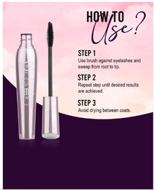 Fashion Colour Volume Max Ultra Curl Mascara- Black