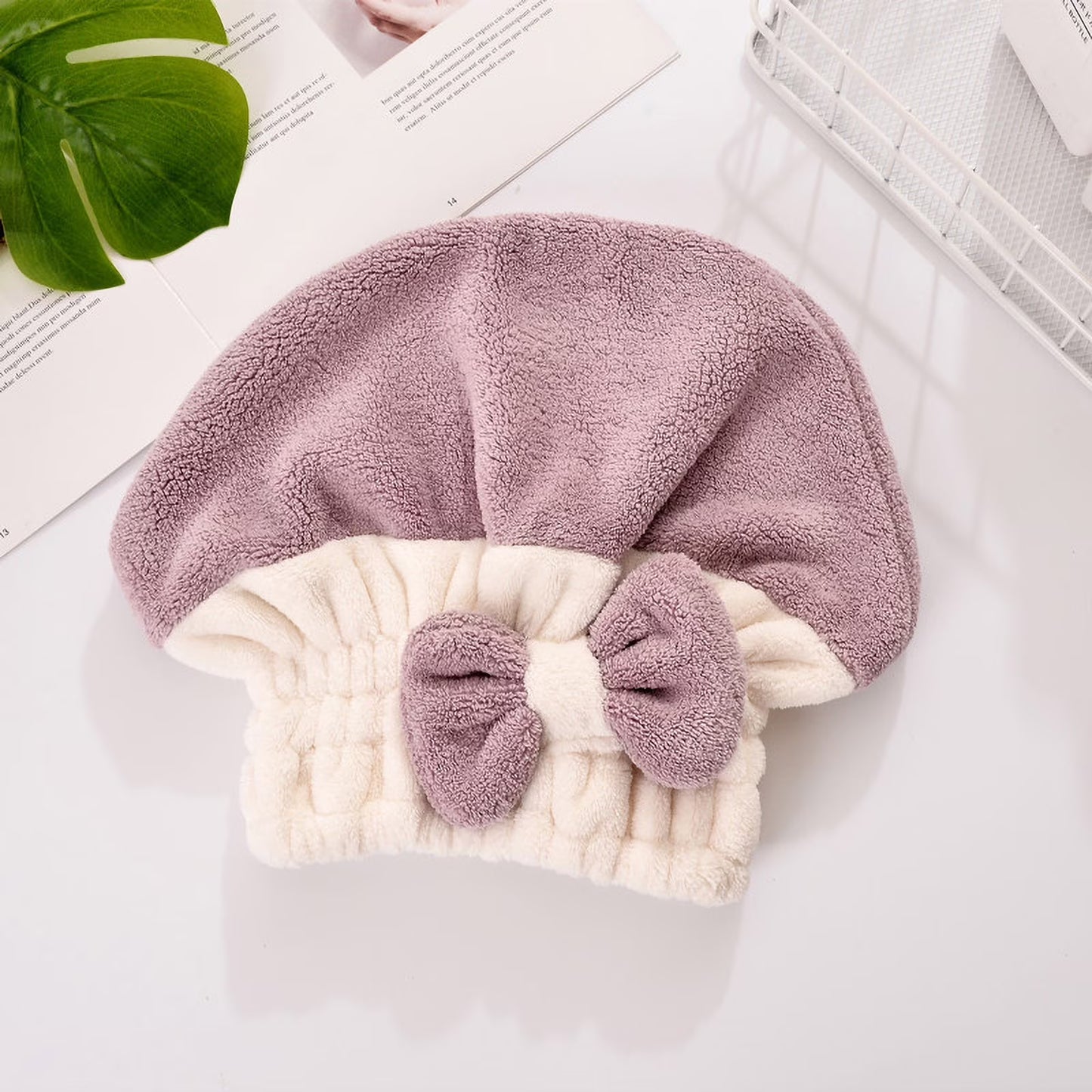 Super Absorbent Turban Hair Towel Cap