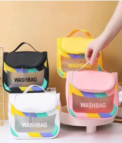 Travel Makeup Bag Leather Cosmetic Organizer for Women and Girls