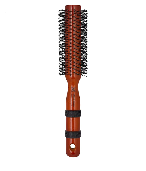 Miss Claire Wooden Round Hair Brush with Soft Bristles