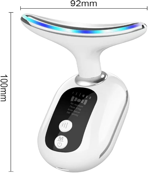 Beauty Device for Face & Neck – Anti-Wrinkle & Skin Tightening with 3 Light Modes