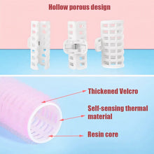 Magic Rollers – Cling Stick Hair Curlers for Curls &amp, Waves (Pink)