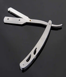 USTRA Stainless Steel Folding Straight Edge Safety Razor