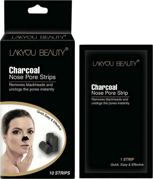 LAKYOU BEAUTY CHARCOAL NOSE PORE STRIPS