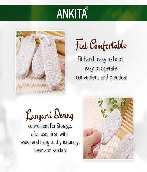 Stone & Natural Pumice Stone – Foot Scrubber for Dry, Hard Skin