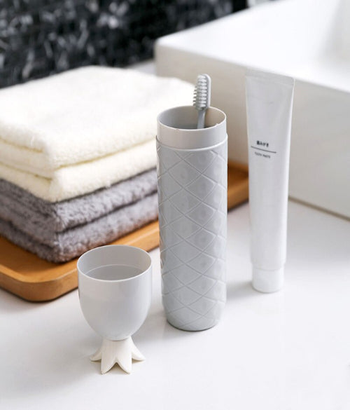 Portable Pineapple Round Toothbrush Storage Box