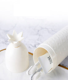 Portable Pineapple Round Toothbrush Storage Box