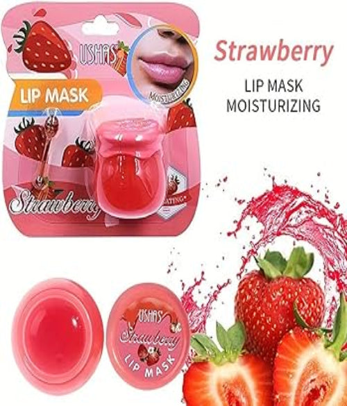 Strawberry Lip Mask in a Cute Honey Pot Container