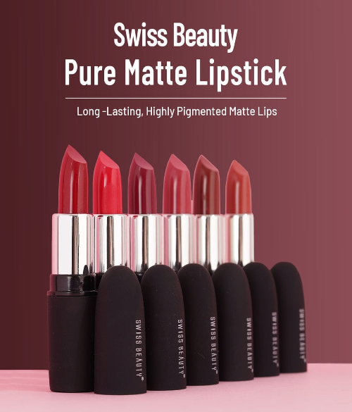SWISS BEAUTY PURE MATTE LIPSTICK SB-S6