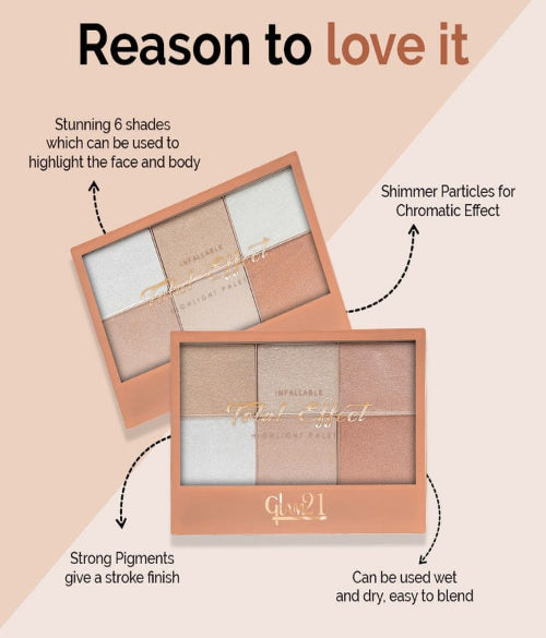 GLAM21 INFALLIBLE TOTAL EFFECT HIGHLIGHTER PALETTE
