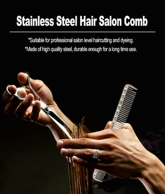 Stainless Steel Hair Comb Metal Comb