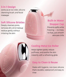 Ice Roller with Scrubber for Face