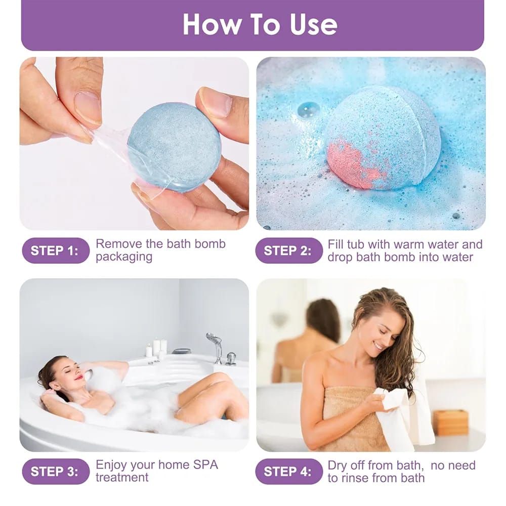 6pc Bath Bomb Gift Set