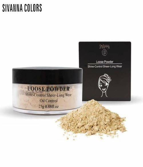 SIVANNA  LOOSE POWDER SHINE CONTROL SHEER-LONG WEAR F010