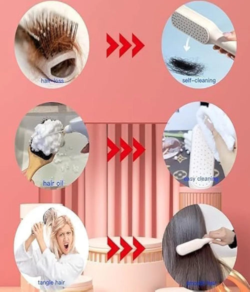 Retractable Swivel & Lift Hair Brush