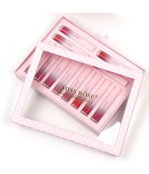MISS ROSE Matte Liquid Lipstick Set – 24 PCS