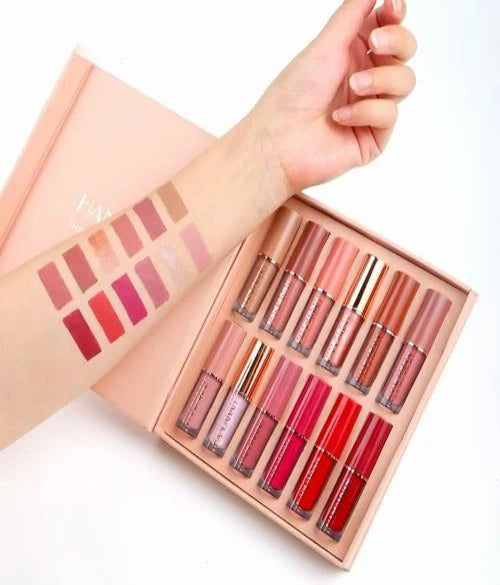 HANDAIYAN Liquid Lipstick Set – "Thanks for the Love" (12 Colors)