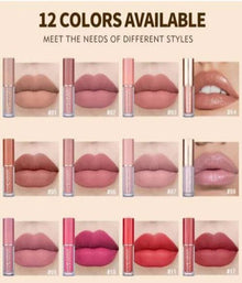 HANDAIYAN Liquid Lipstick Set – "Thanks for the Love" (12 Colors)