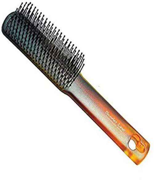 SCARLET LINE FLAT HAIR BRUSH SHELL