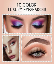 10 Color Eye Shadow Makeup Series – Luxury Wet Matte Palette
