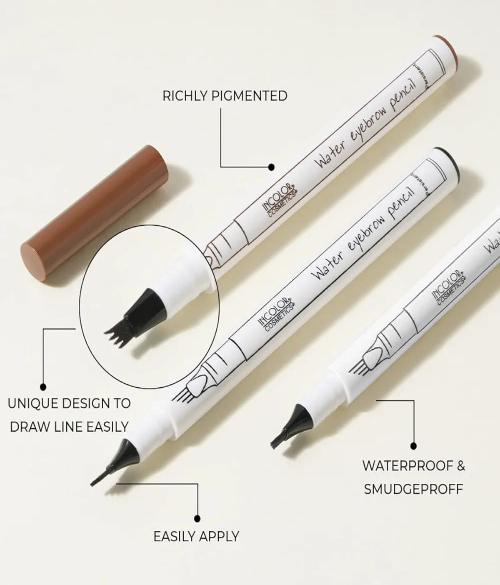 INCOLOR 4 FORKED LONG LASTING EYEBROW PENCIL
