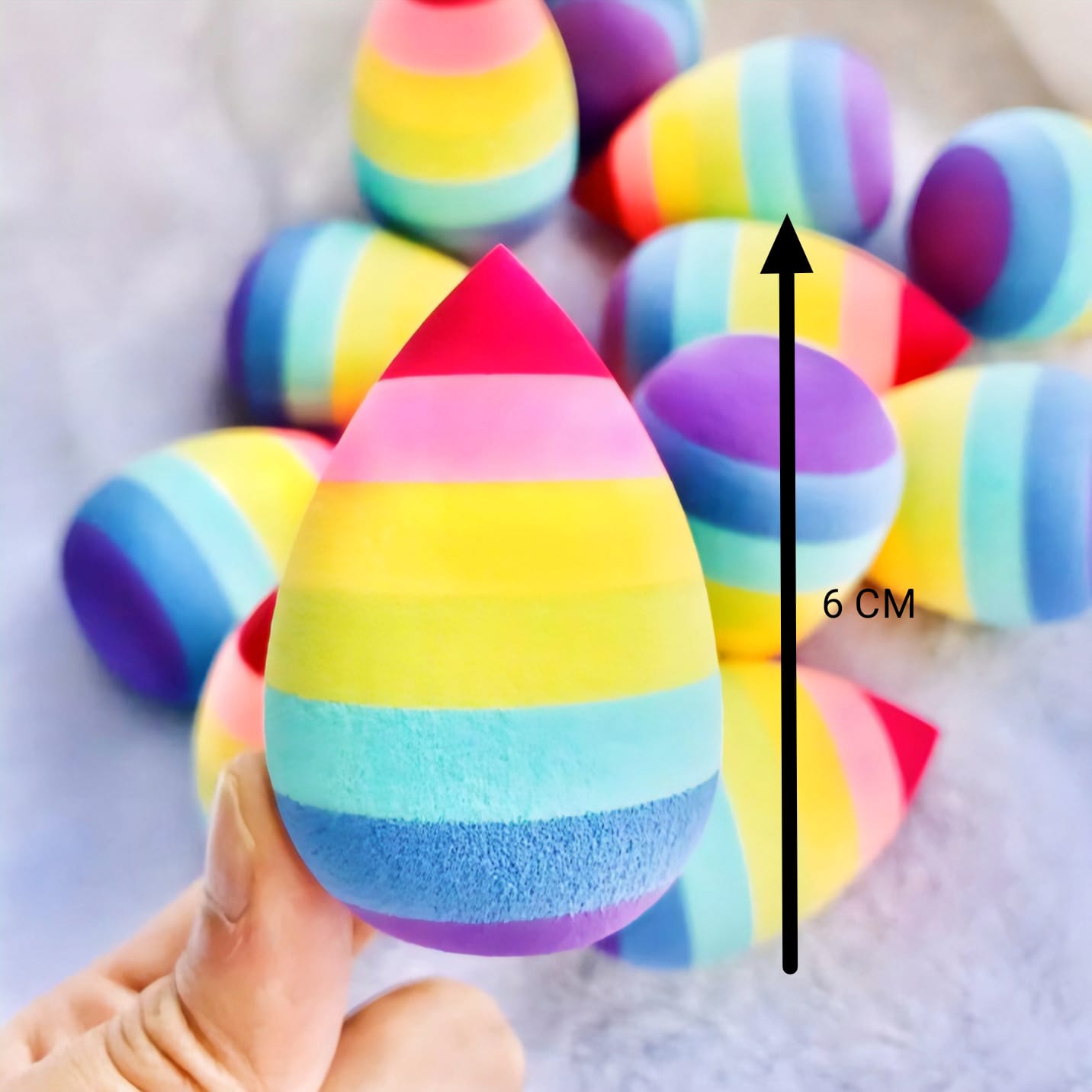 Rainbow Makeup Sponge, Multi-Colour