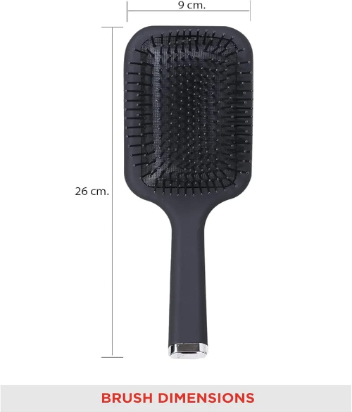 BLACK RECTANGULAR PADDLE HAIR BRUSH FOR MAN & WOMEN