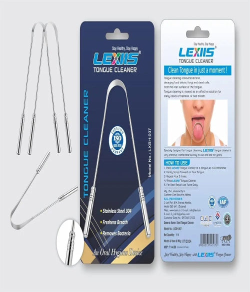 LEXIIS Steel & Copper Tongue Cleaner
