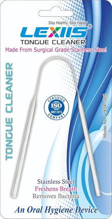 LEXIIS Metal Tongue Cleaner kids and adults  U-shaped structure