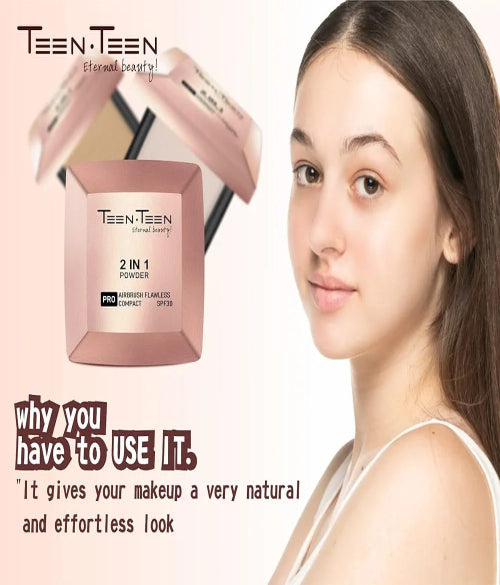 TEEN.TEEN 2-in-1 Powder PRO Airbrush Flawless Full Coverage Compact