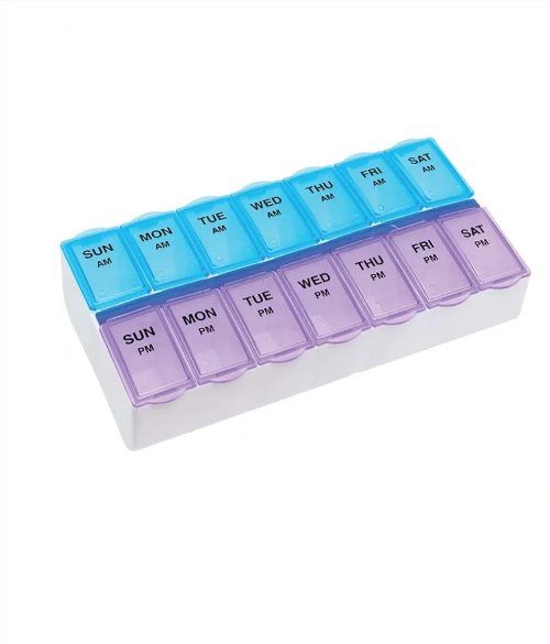 Weekly Twice-A-Day Pill Organizer