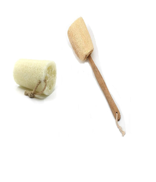 Natural Soft Fibre Bath Loofah with Rope and Handle