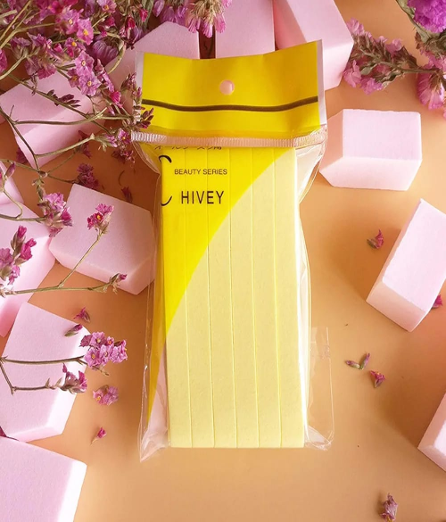 CHIVEY 12 PCS STICK SPONGE PUFF (YELLOW)