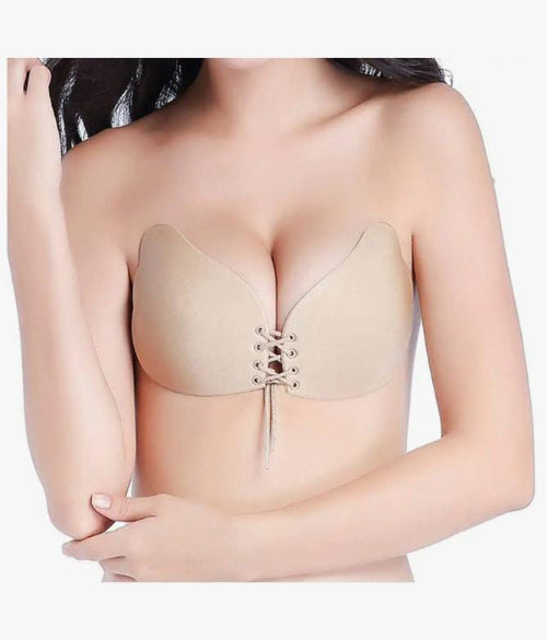 Nylon Padded Reusable Backless Strapless Sticky Bra