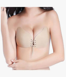 Nylon Padded Reusable Backless Strapless Sticky Bra