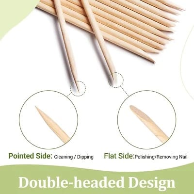 Wood Nail Stick, Easy to Carry Cuticle Pusher