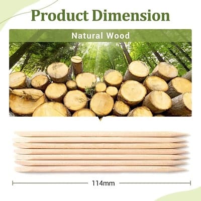 Wood Nail Stick, Easy to Carry Cuticle Pusher