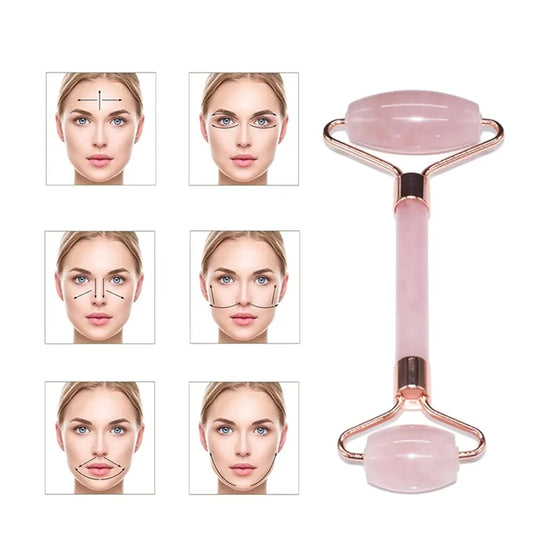 Jade Roller & Gua Sha Set – Pink Edition