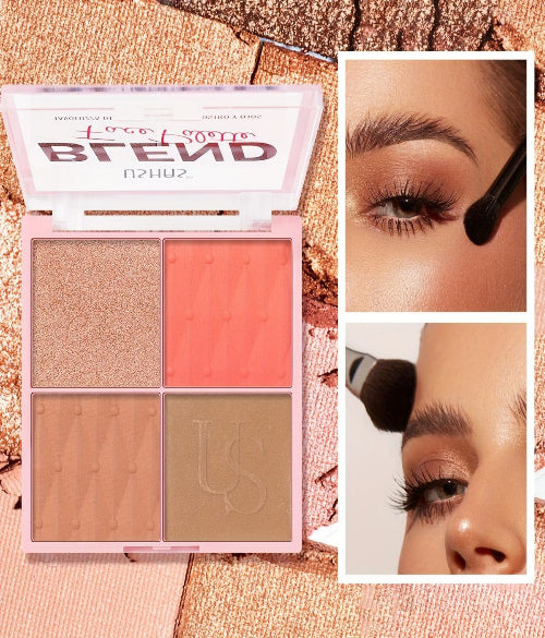 USHAS Blend Face Palette all-in-one glow-up essential