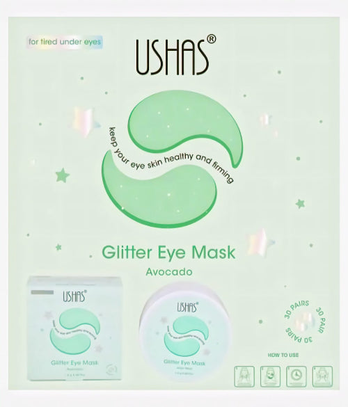 Ushas Glitter Eye Mask cu Extract de Avocado