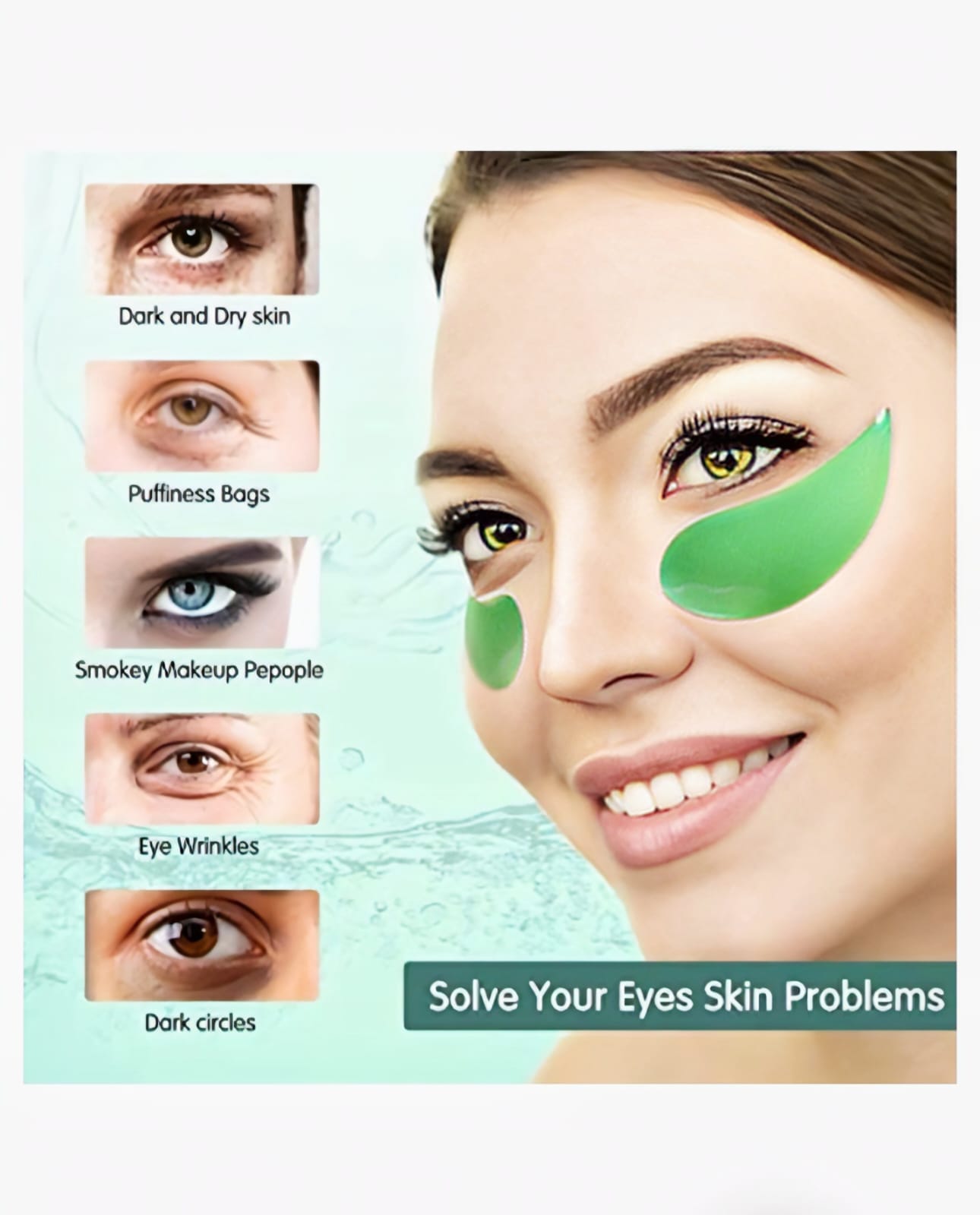 Ushas Glitter Eye Mask cu Extract de Avocado
