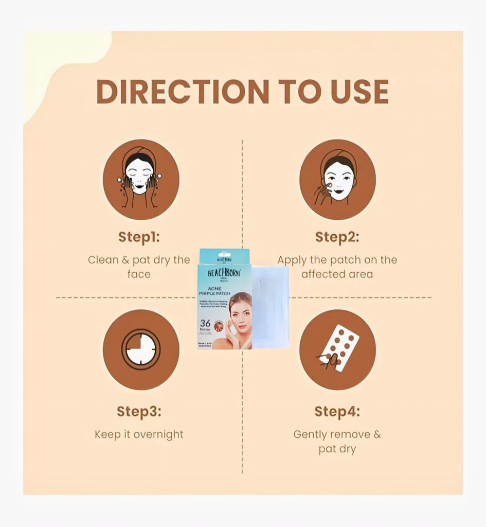 BEACHBORN Good Bye to Pimples , Pimple Patch for Face