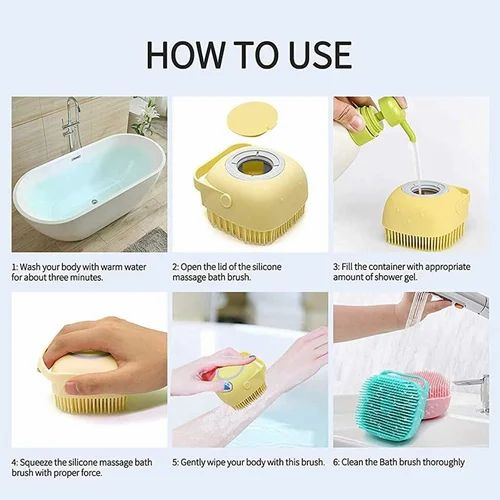 Silicone Shower Brush – Ultra Soft &  Multi-Functional