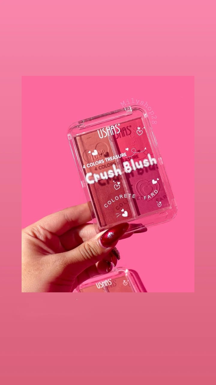 USHAS Treasure Crush Blush – 4 Colors of Radiant Beauty!