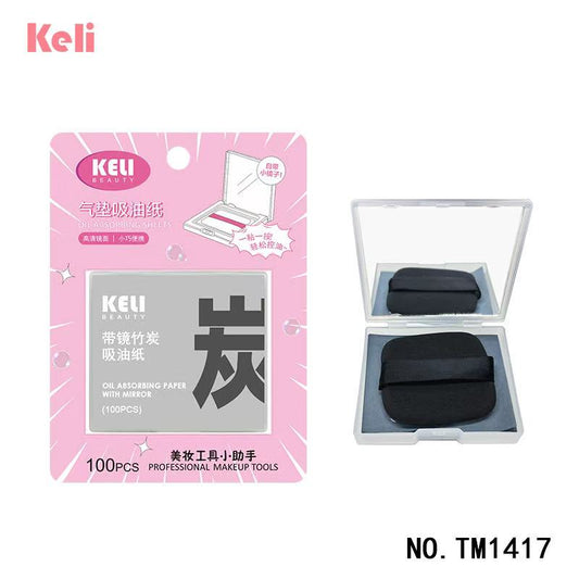 Keli Beauty Oil Absorbing Paper with Mirror (100pcs)!
