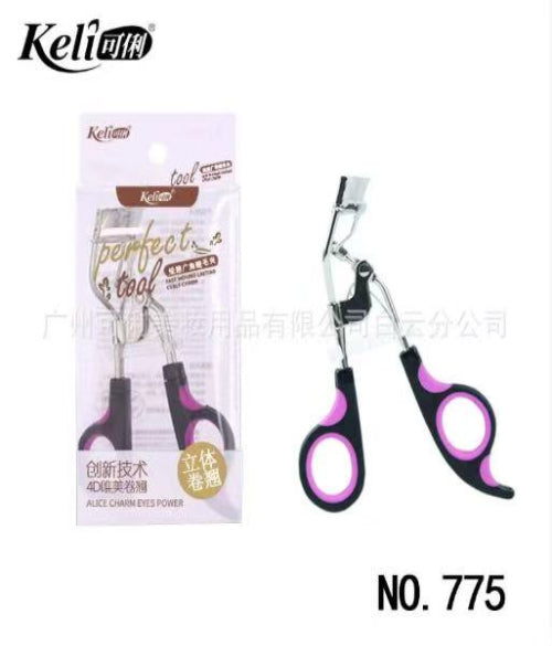 KELI Red & Black Stainless Steel Eyelash Curler