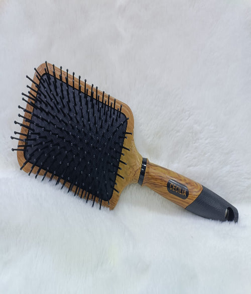 Women Brown Premium Collection Wooden Paddle Hair Brush